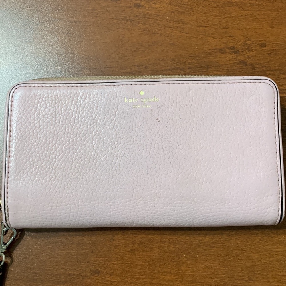 Kate Spade light pink wallet wristlet